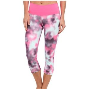 Adidas Blurred Flower Mid-Rise Tights
